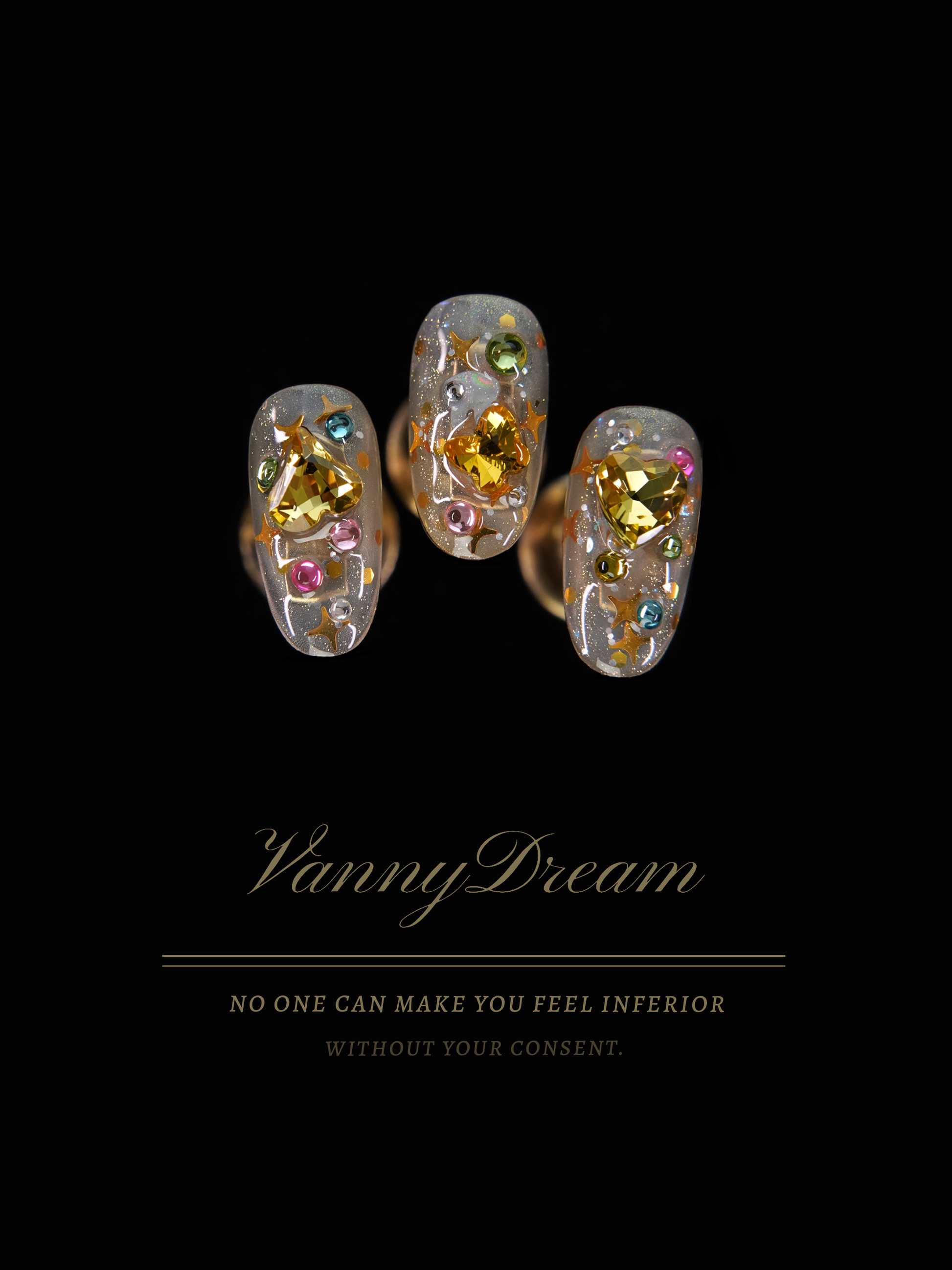 Dazzling Gem - Encrusted Wearable Nails | VannyDream Series