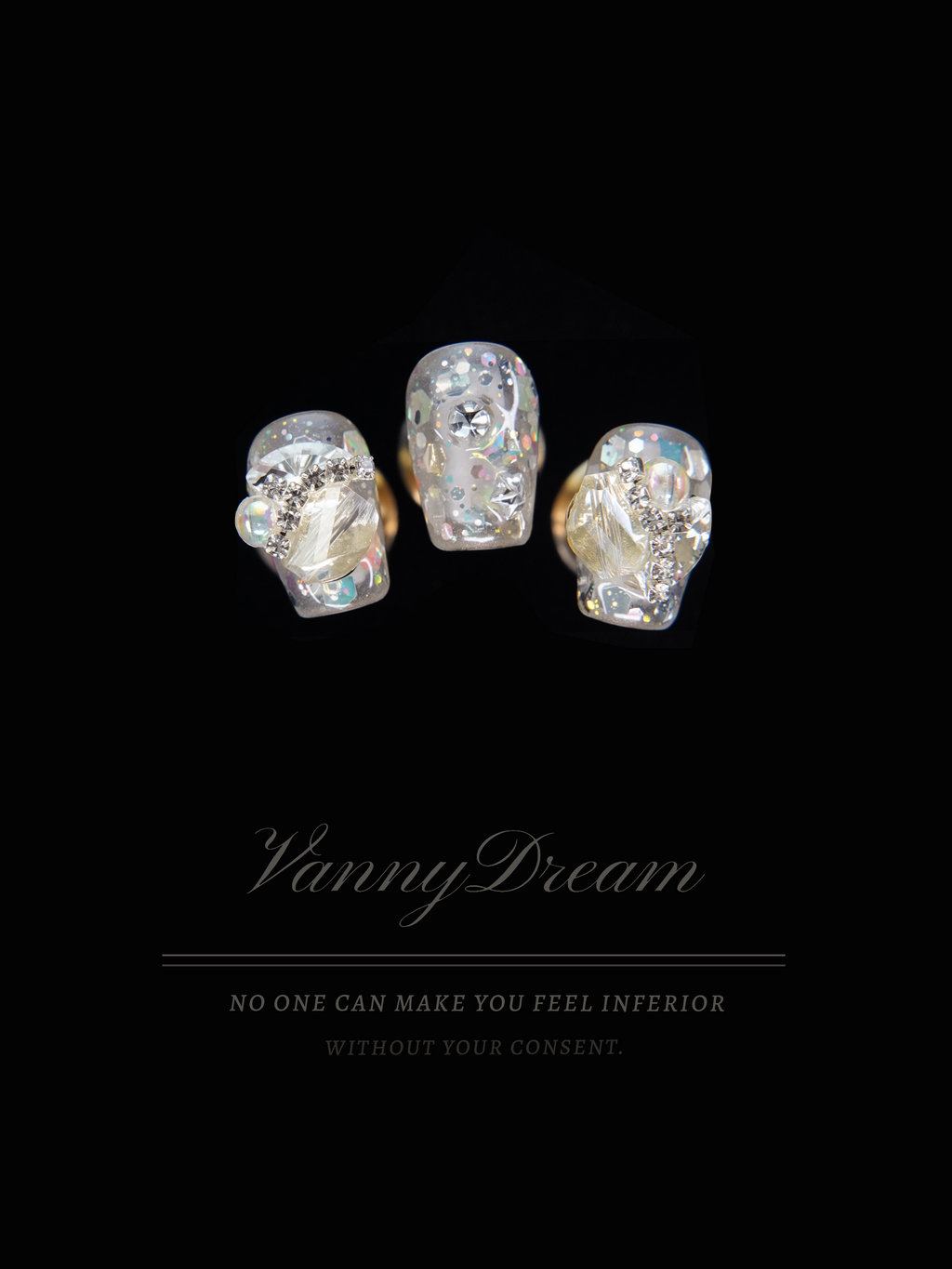 VannyDream Opal - Sparkle Wearable Nails: Ethereal Shine, Unmatched Grace