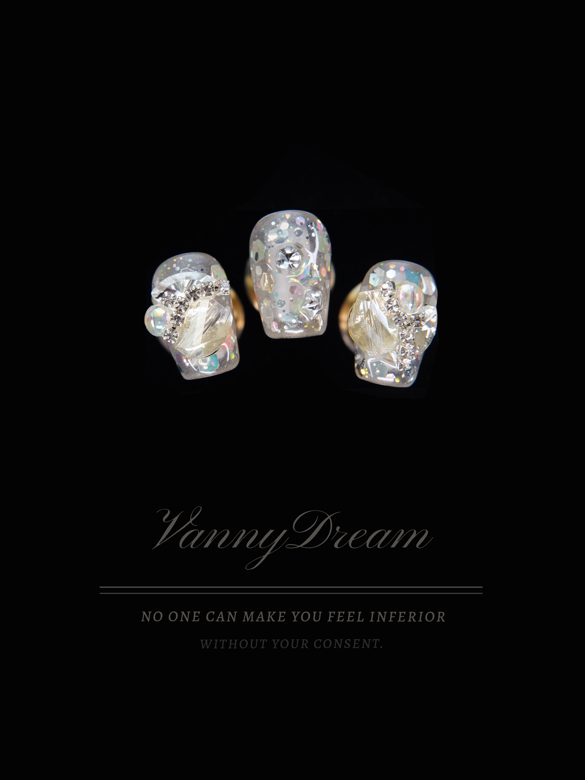 VannyDream Opal - Sparkle Wearable Nails: Ethereal Shine, Unmatched Grace